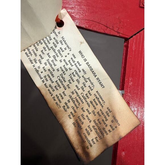 Guatemalan vintage made worry, dolls, framed mirror - Picture 9 of 10